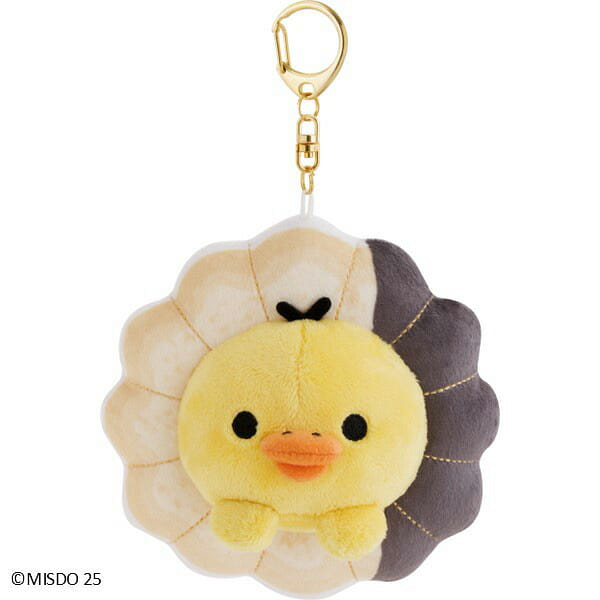 San-X Rilakkuma Donut Plush Keychain Kiiroitori 1 each
