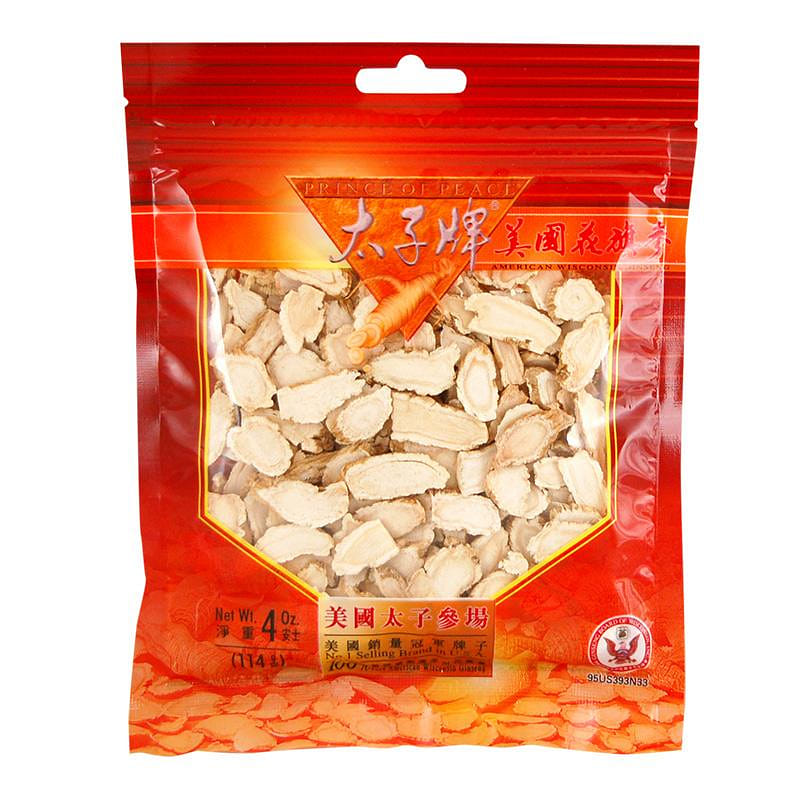 Prince of Peace Wisconsin American Ginseng Slices, 4 oz 1 กล่อง
