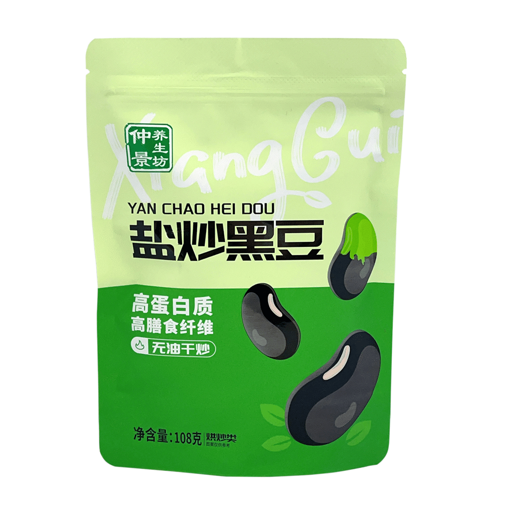 Zhongjing Health Workshop salt fried black beans 108g/bag 108 กรัม