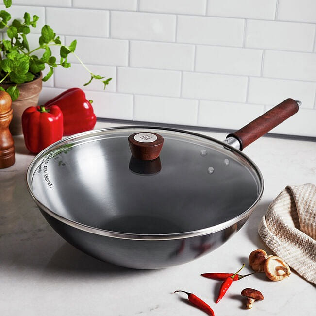 ZWILLING Dragon 12-inch Carbon Steel Wok with Lid 1 個