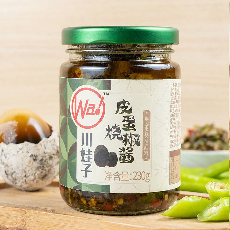 Braised Century egg with Chili Sauce and Stir Frie 230 그램