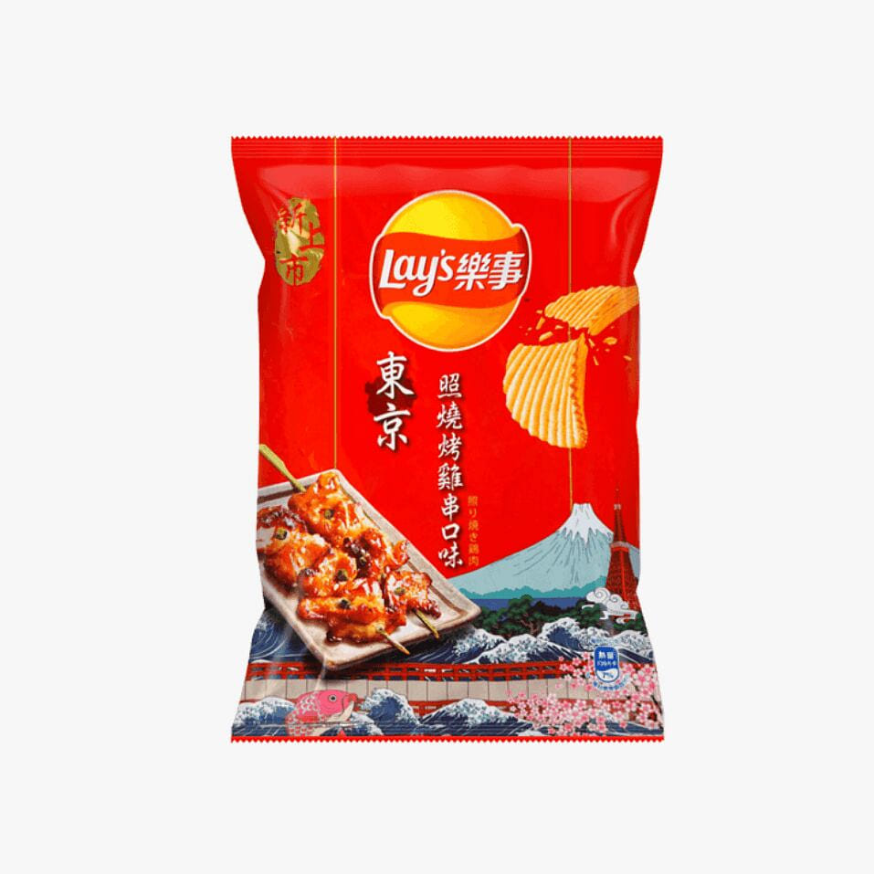 Lay's Tokyo Grilled Chicken Skewer Chips 59.5g 1 pack