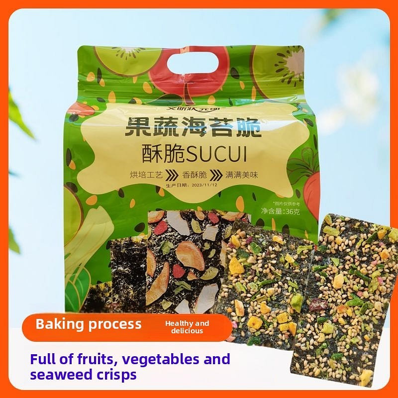 Fruit and Vegetable Nori Crisps Snack Ready-to-eat 36 g