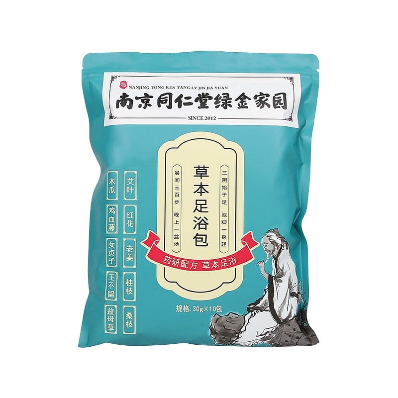 Nanjing Tong Ren Tang Foot Soak Pack Mugwort Foot Soak Medicine Pack 30g*10pcs 300 まとめて