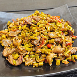 Spicy Chicken Offal with Pickled Long Beans 400 g