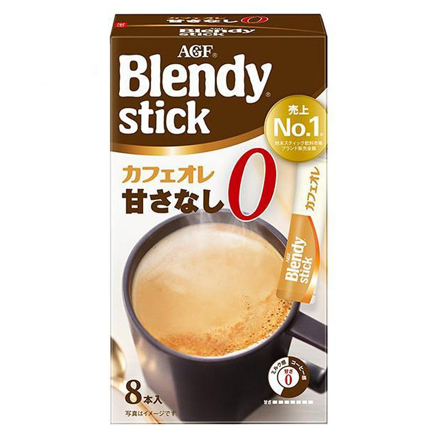 AGF Blendy Stick CAFE Sugar Free Cafe Latte 66.4g 1 กล่อง