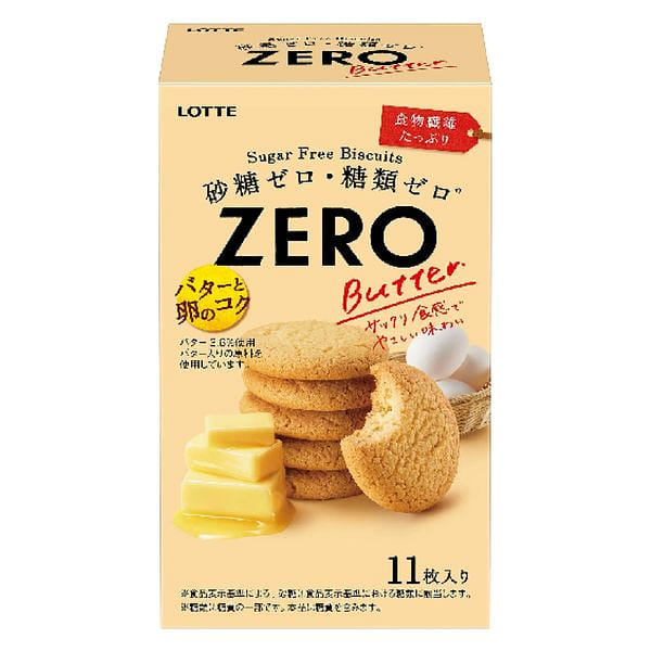 LOTTE Zero Sugar Biscuits Butter 11pcs 1 개