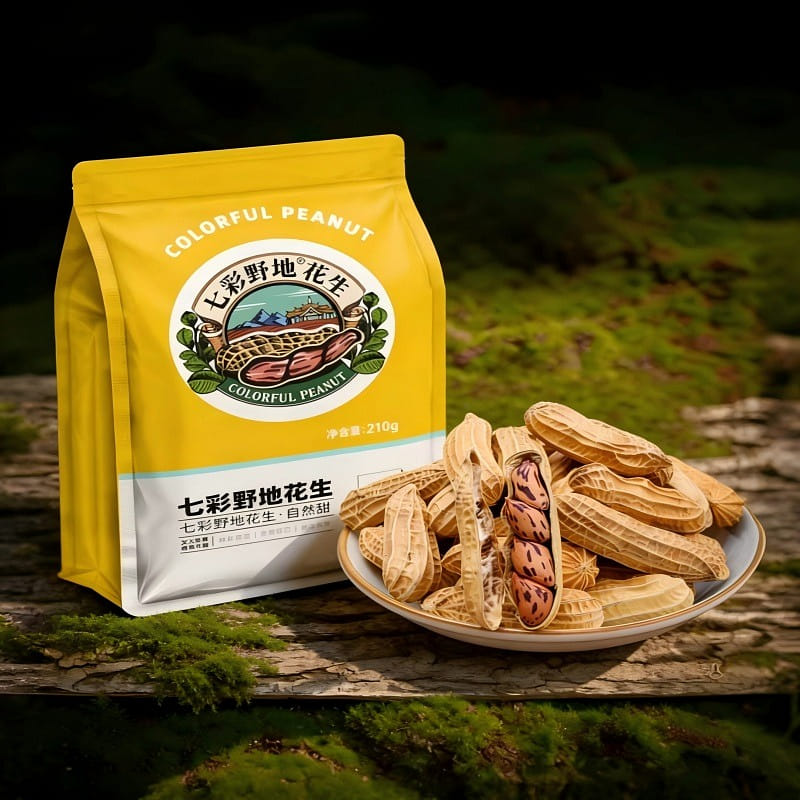 Colorful roasted peanuts 210g 210 g