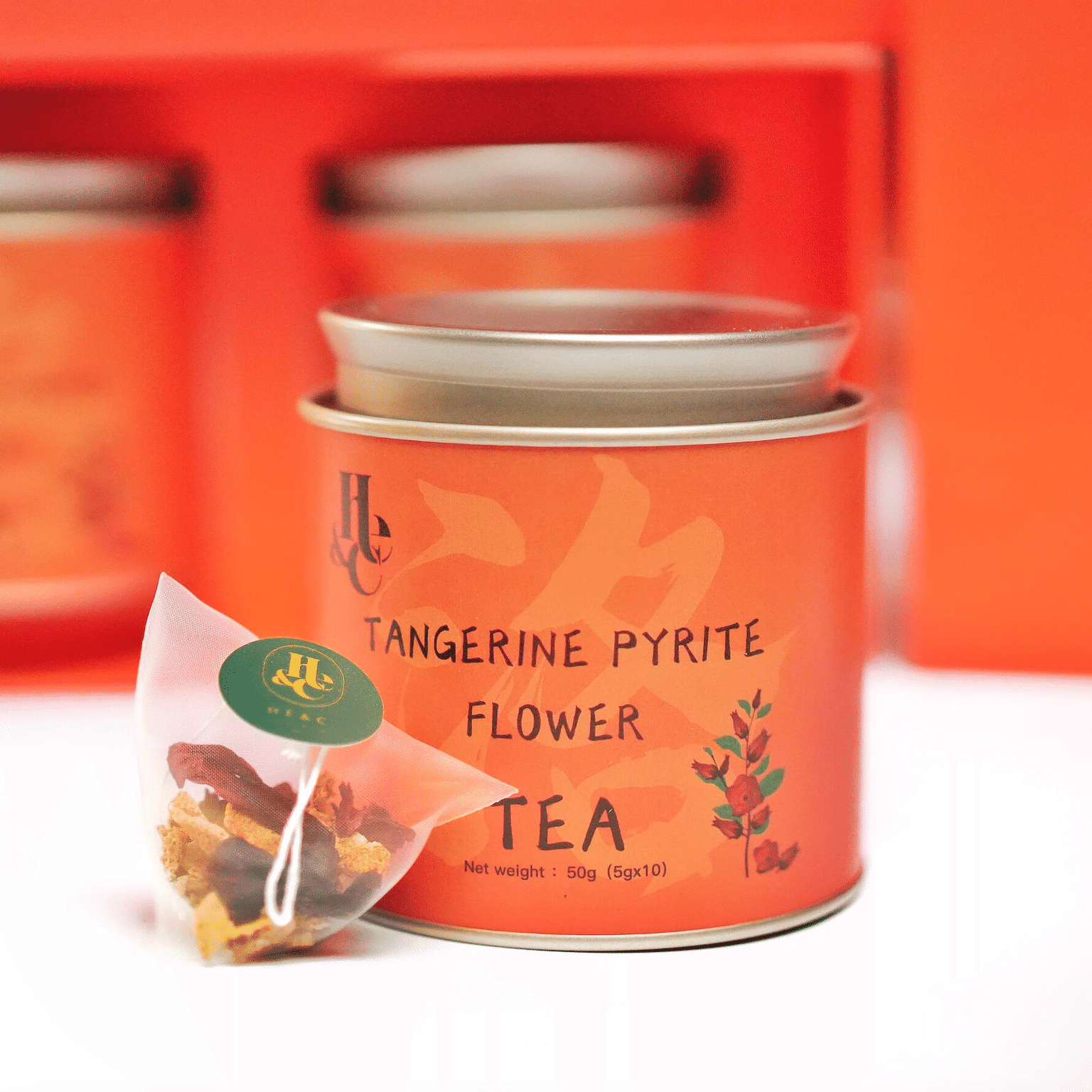 HE&C TEA Gift Tangerine Pyrite Flower Tea 100 그램