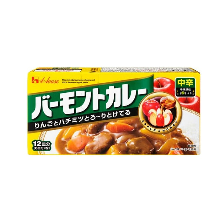 House Apple Honey Curry Cubes Medium Spicy 230g 1 ส่วน