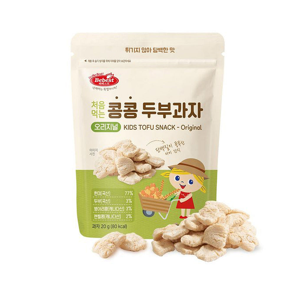 베베스트 처음먹는 콩콩 두부과자 오리지널 20 그램