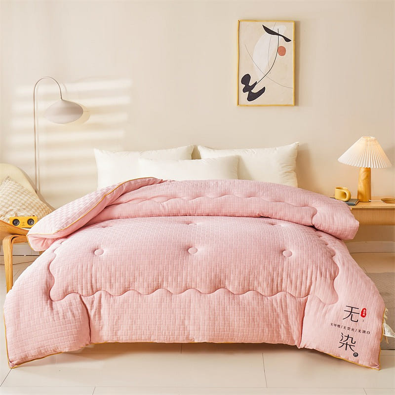 Silk Duvet 200x230cm 4kg Winter Pink 1 ส่วน