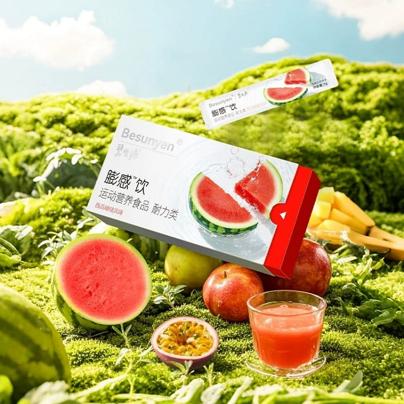【碧生源】減脂代餐膨感飲5g*10袋 西瓜味 1 盒