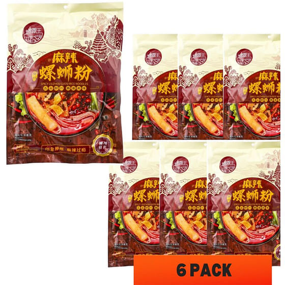 weee_instant_Luobawang Liuzhou Snail Rice Noodles315g*6 packs 315 g