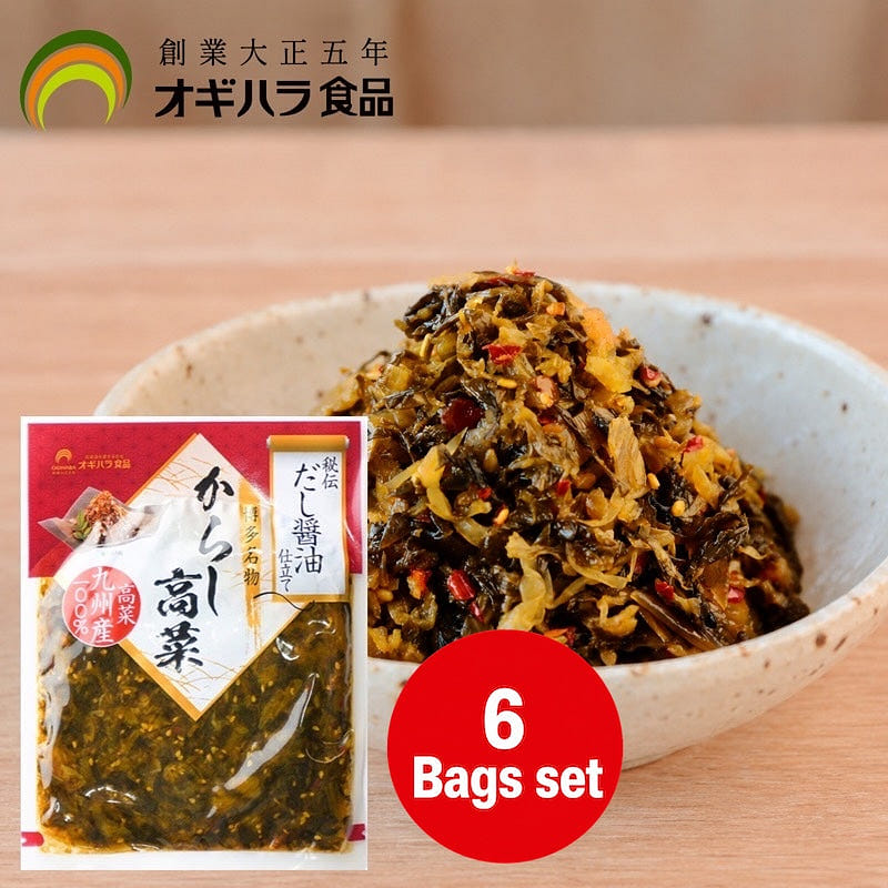Ogihara Spicy Takana Mustard Greens 100g x6Bags 1 each
