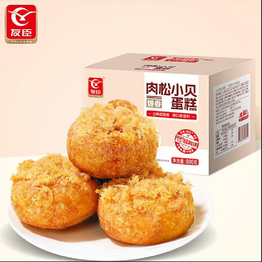 YOUCHEN Chicken Meat Floss Mini Cake (18 pcs) 1 hộp