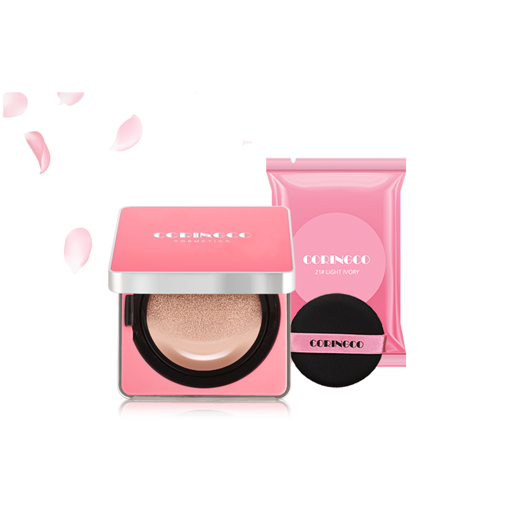CORINGCO Cherry Blossom Water Light BB Cushion ( 21 LIGHT IVORY ) 1 phần