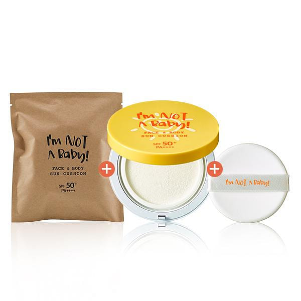 [I am Not A Baby] [1+1+1] Sun Cushion 25g + refill 25g + Puff 1ea 1 bó