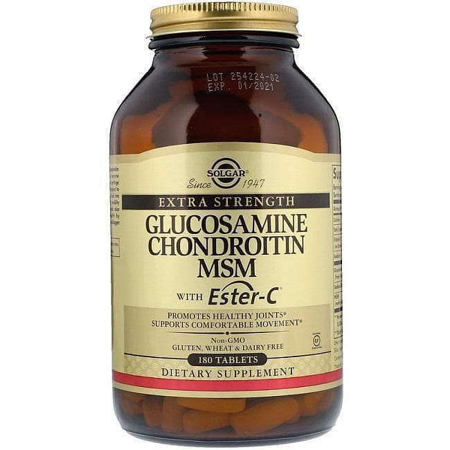 Solgar Extra Strength Glucosamine Chondroitin MSM with Ester-C (180 Tablets) 1 อัน