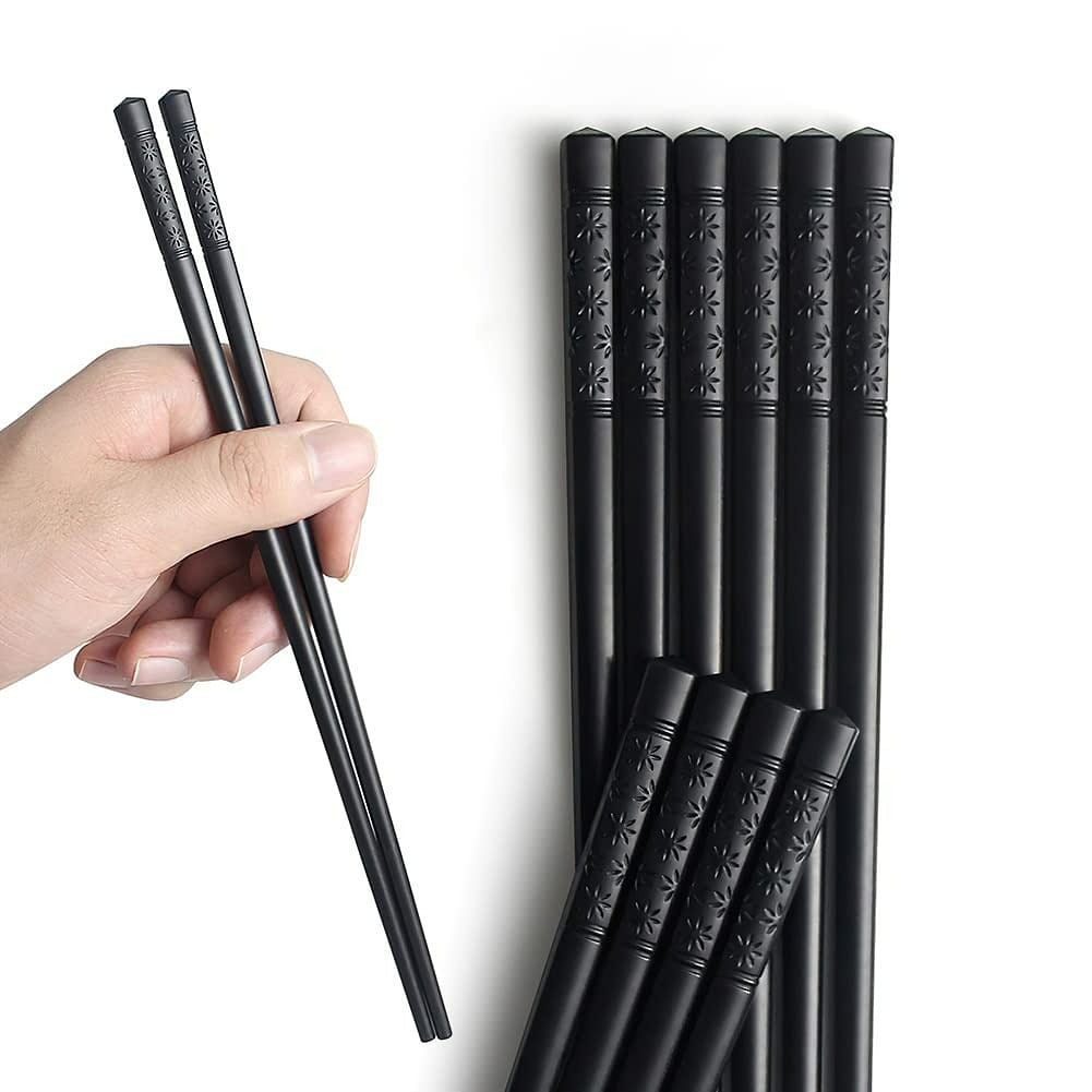 5 Pairs Fiberglass Chopsticks - Non-Slip, 9.4 Inch 1 each