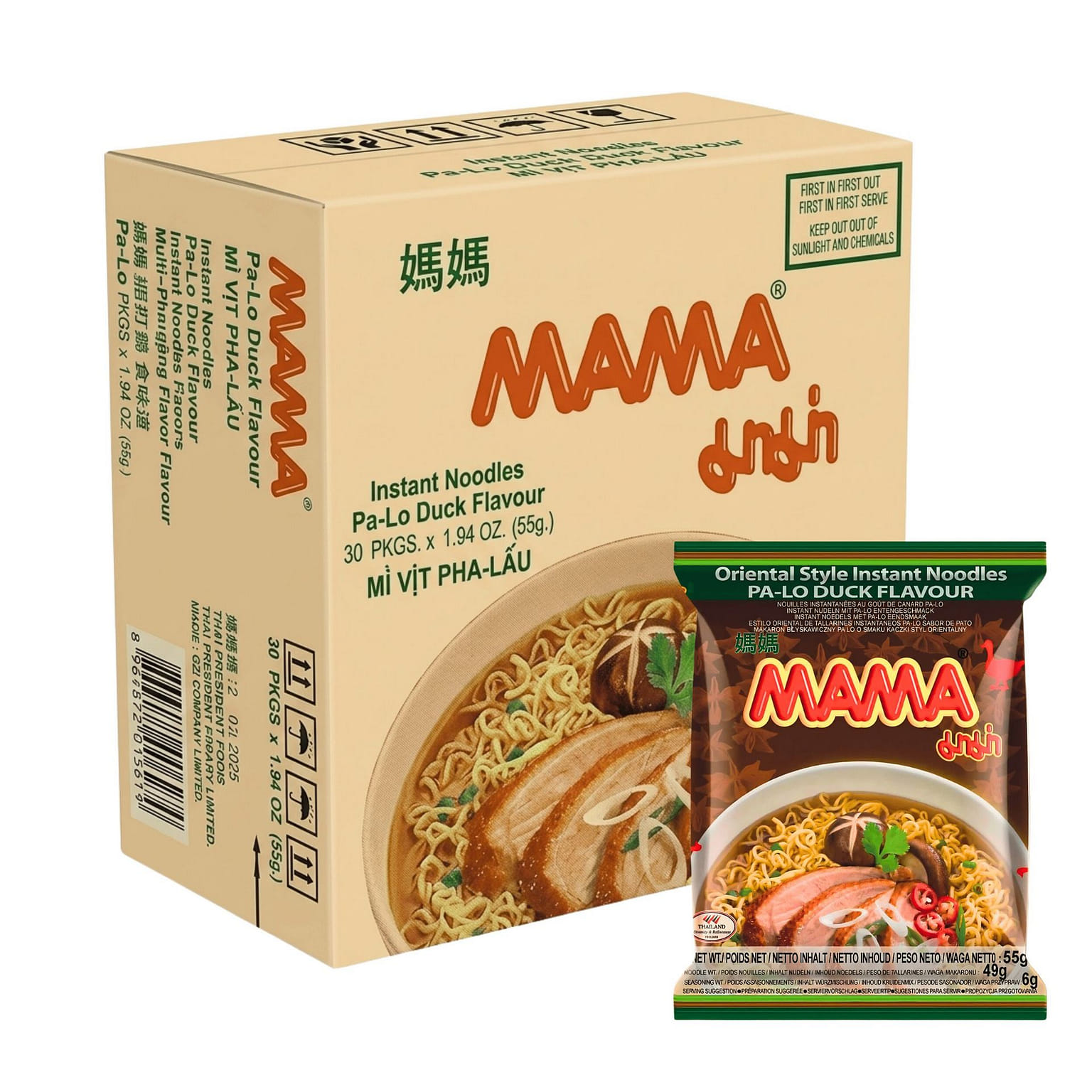 [MAMA] Instant Noodle Pa-Lo Duck Flavor Pack of 30 1 개
