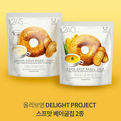 Oliveyoung 低卡奶油味贝果片55g*5包 1 份