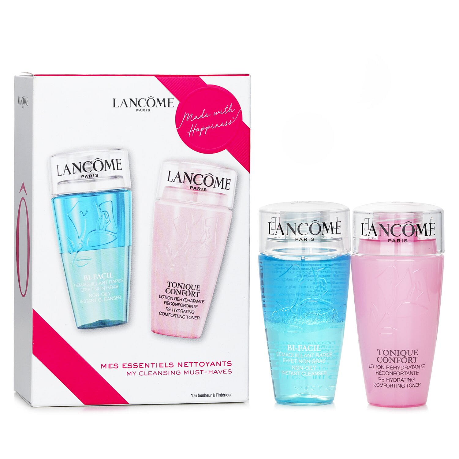 Lancome My Cleansing Must-Haves Set: Bi-Facil 75ml + Confort Tonique 75ml 2 ขวด
