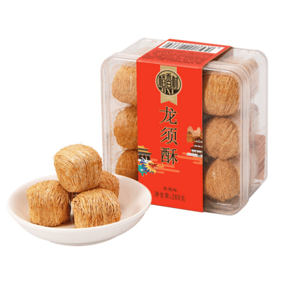 Daoxiangcun DXC Cake Dim sum Leisure Snack Chinese Time honored Long Xu Crisp 200 그램