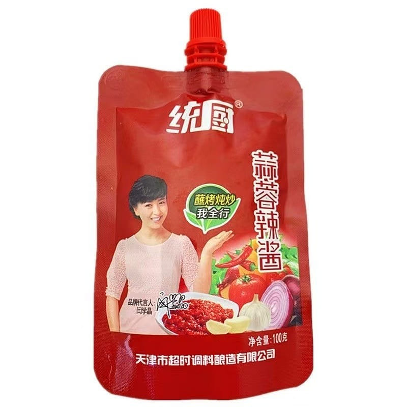 Tianjin Tongchu Garlic Chili Sauce 100g*1 bag 100 그램