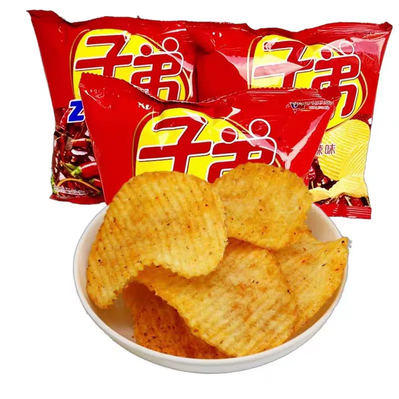 云南特产 子弟薯片 土豆片  零食小吃特产 麻辣口味  30g*3袋 90 克