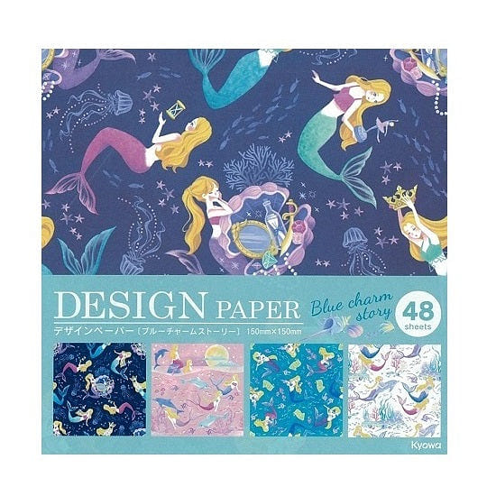 Origami Blue Charm Design Paper 1 개