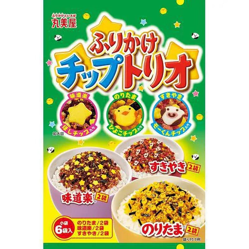 Marumiya Furikake Chip Trio Large Bag, 14g 1 개