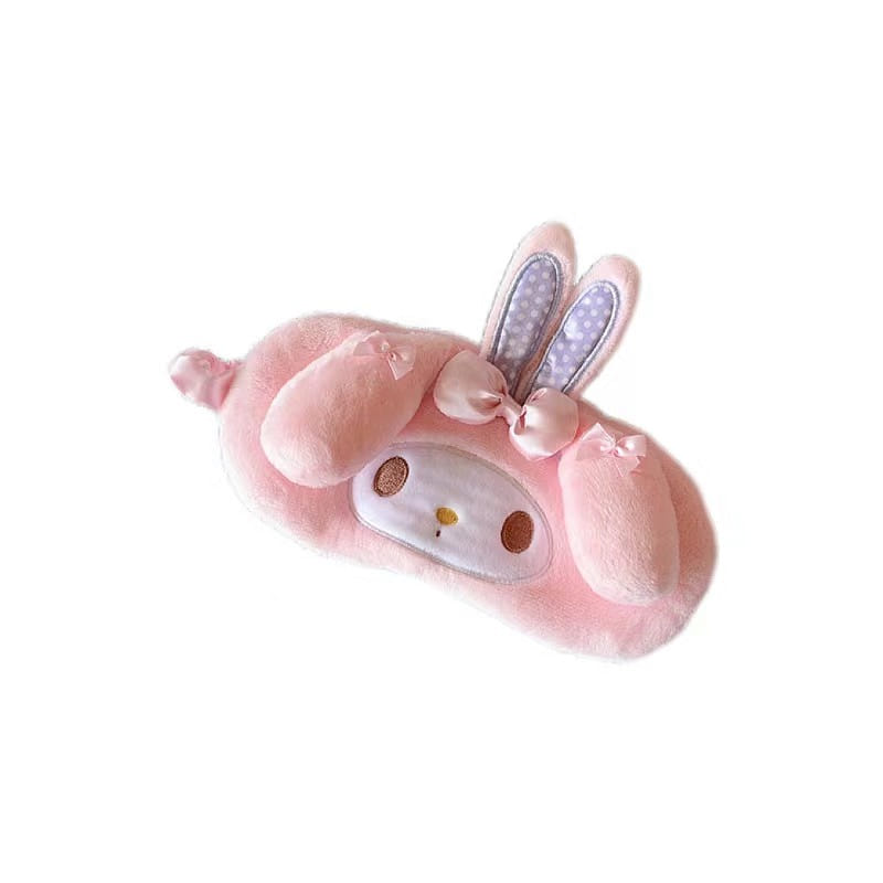 Sleep Mask Cartoon Cute Plush Eye Mask Girls Office Nap Shade-My Melody 1 개입