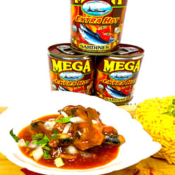 MEGA SARDINES EXTRA HOT IN TOMATO SAUCE 55 그램
