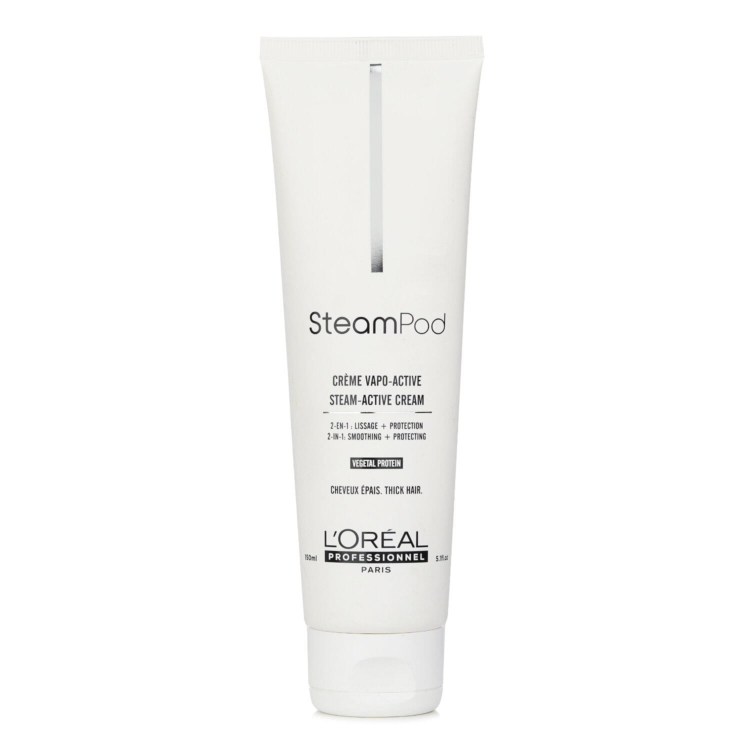 L'Oreal Professionnel Steampod Steam Active Cream (Smoothing + Protecting) (For Thick Hair) 150ml/5.1oz 150 밀리리터