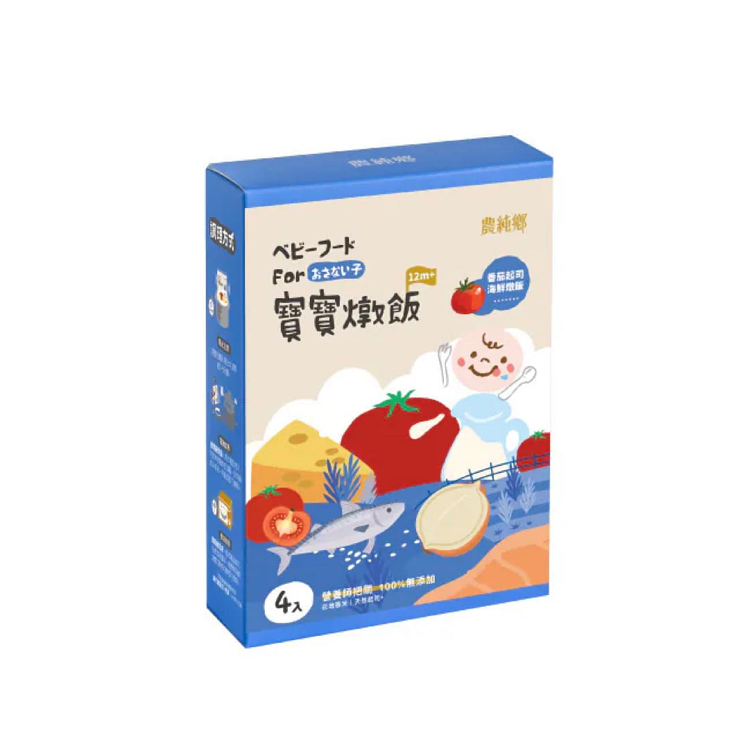 Taiwan Nong Chun Xiang Tomato Cheese & Seafood Rice for 12+ Month Baby 600 그램