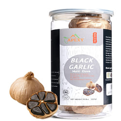 Whole Black Multi Clove Garlic - Fermented for 90 Days - Naturally Aged - Multi 8.5 oz