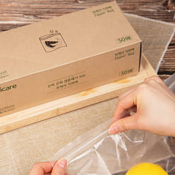 위케어 친환경 산화생분해 일회용 지퍼백 (2개) - Medium 100 개입