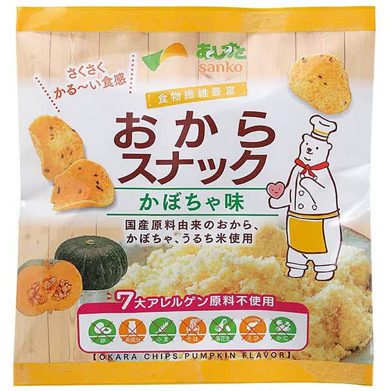 Sanko Okara Snacks Pumpkin Flavor 30g 1 개