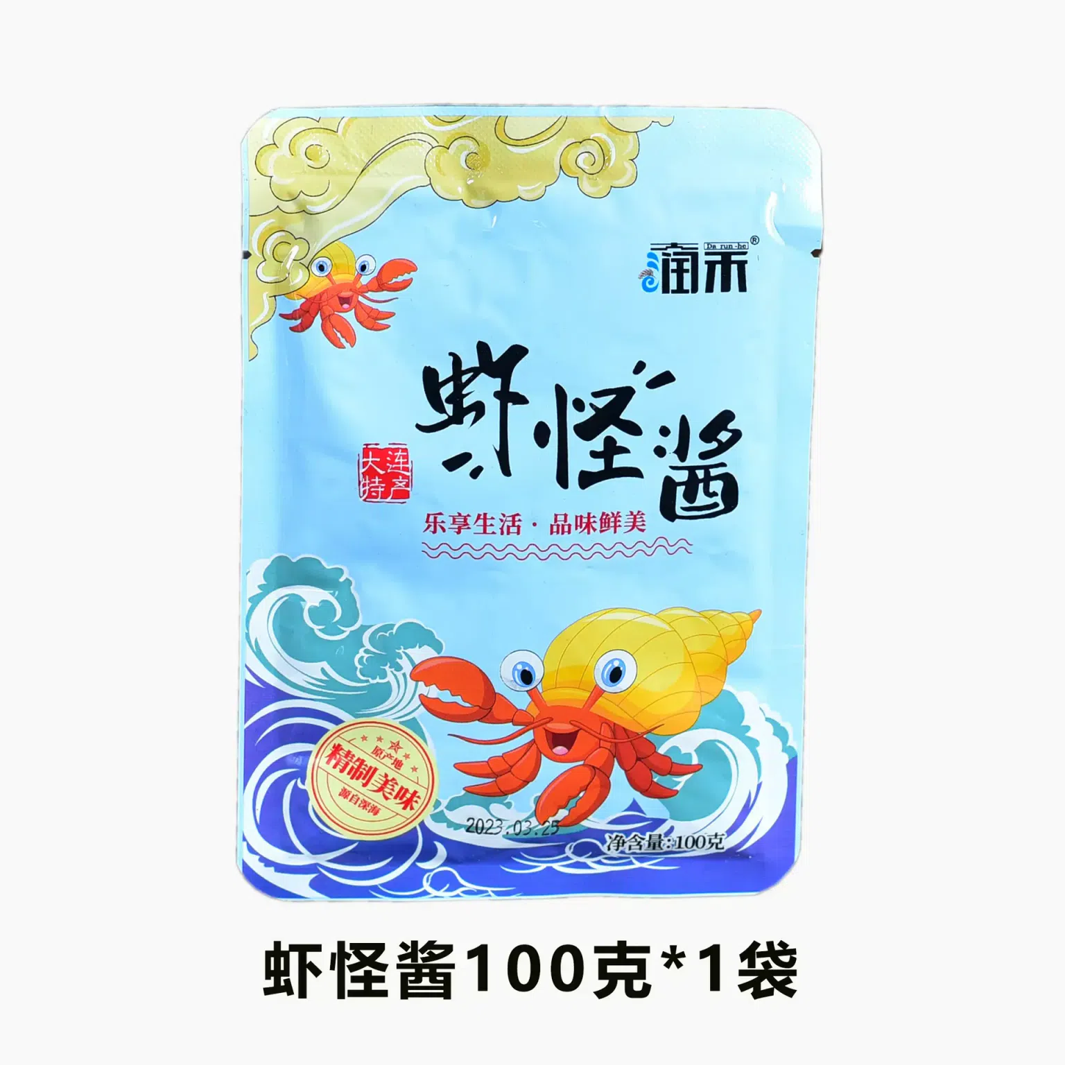 Runhe Dalian Shrimp Monster Sauce 100g*1 bag of smoked seaweed shrimp sauce specialty is ready to eat out of the bag 100 그램