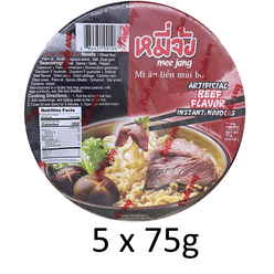 Namchow Mee-Jang Beef Flavor Instant Noodles pack of 5 1 each