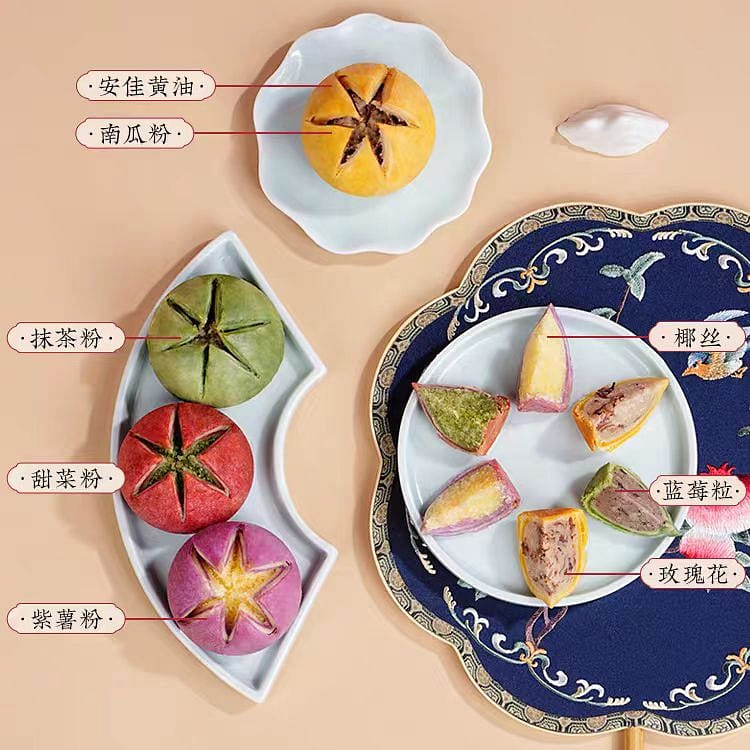 The Southern Song Dynasty Hu Ji Lotus Cake 6 pcs 360 กรัม