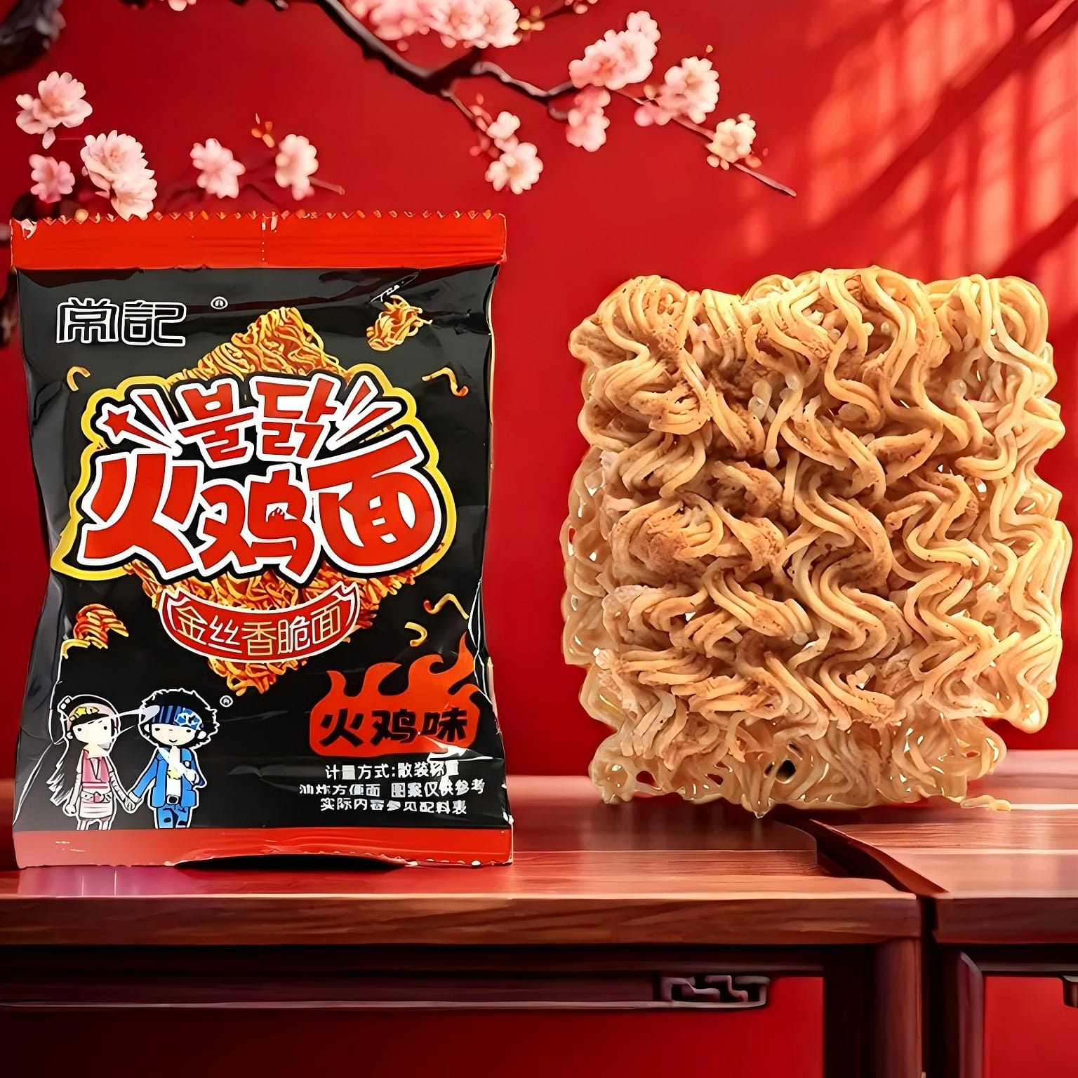 Palm turkey noodles 20g*6 bags of crispy noodles. 120 g