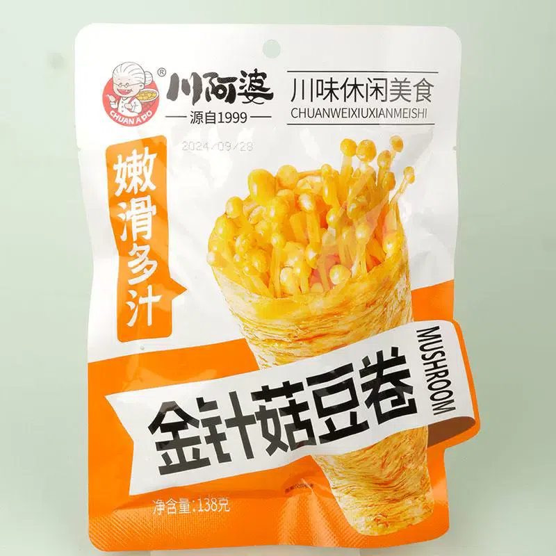 Enoki mushroom bean rolls 138 그램
