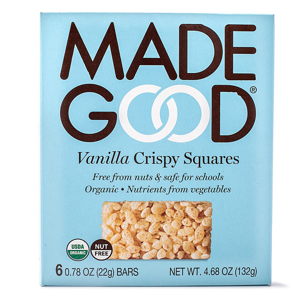MadeGood Foods Vanilla Crispy Rice Squares 132 g