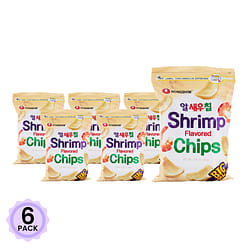 Nongshim Shrimp Flavored Chips Big Size 200 g*6 pack