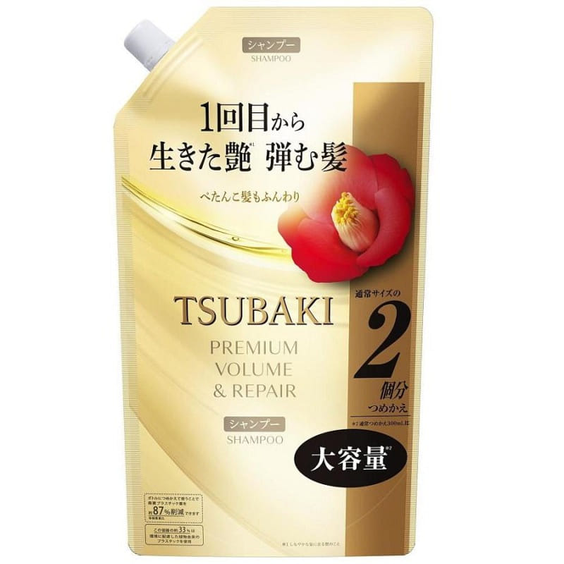 TSUBAKI Premium Volume & Repair Shampoo Refill LRG 600 ml
