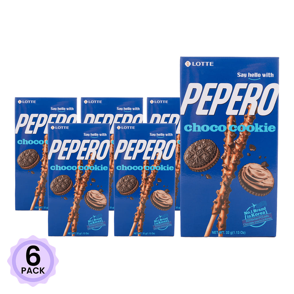 Lotte Pepero Choco Cookie Family Pack (8pk) 256 g*6 pack
