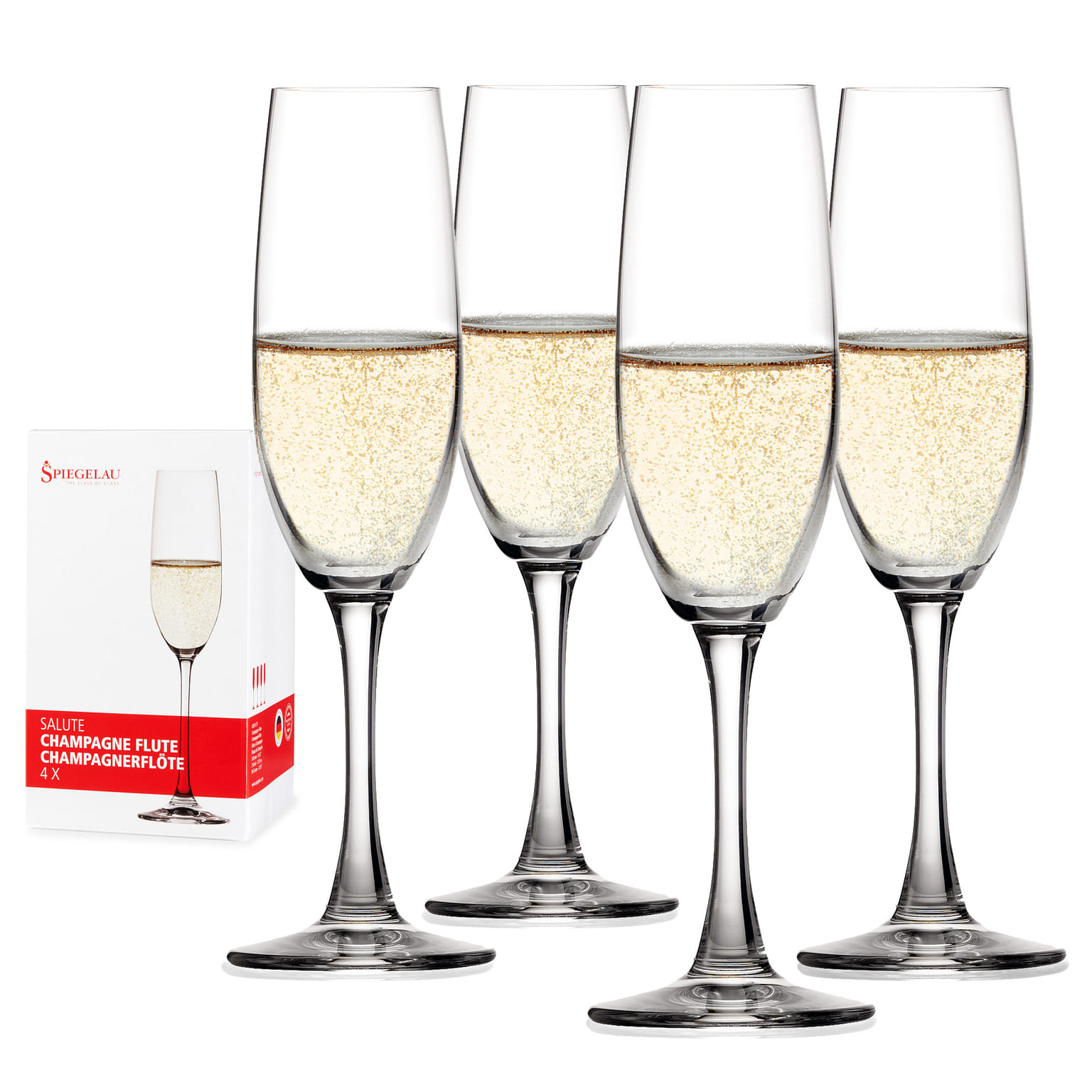 Spiegelau Salute 7.4 oz Champagne flute (set of 4) 4 개