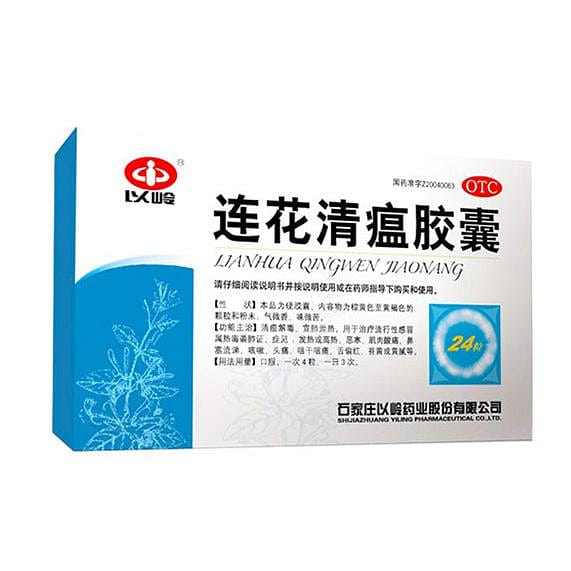 Get YILING Lianhua Qingwen 24 Capsules 24 count Delivered | Weee! Asian ...